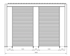 New Pergotenda a marchio modello Pergotenga SCONTATA Pergotende