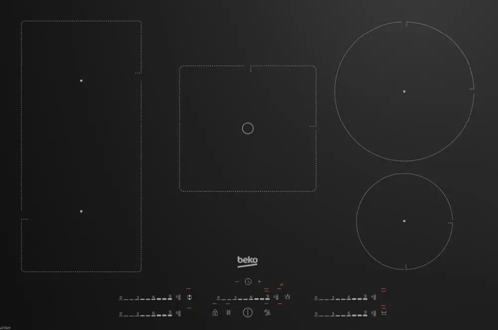 Clearance Piano cottura 5 zone con 1 flexy del brand a prezzo scontato Piano Cottura