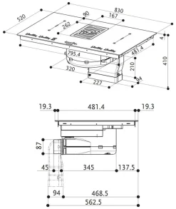 Faber cappe Piano cottura modello Galileo a PREZZI OUTLET- Piano Cottura