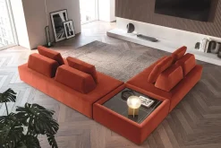 Felis Platform tessuto in poliuretano   in Offerta Outlet- Divani