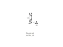 Cattelan Italia Poliedrico appendiabiti Valdo a PREZZI OUTLET- Appendiabiti