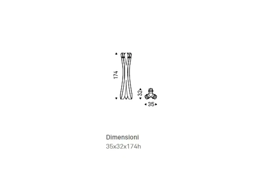 Cattelan Italia Poliedrico appendiabiti Valdo a PREZZI OUTLET- Appendiabiti