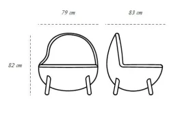 Clearance Poltrona Cirrus in Tessuto SCONTATA Poltrone