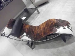 Poltrona con movimento relax Chaise longue le corbusier  in Tessuto con forte sconto^Sigerico