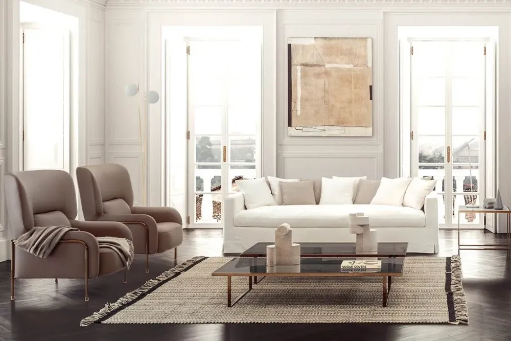 Poltrona con poggiapiedi Platea a prezzo scontato^Pianca