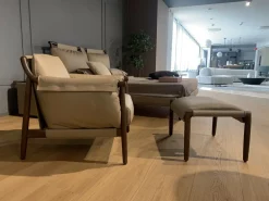 Poltrona con poggiapiedi Times lounge   a prezzo Outlet^Poltrona Frau Clearance