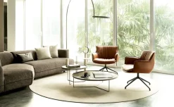 Cattelan Italia Poltrona con seduta fissa  rhonda lounge in Offerta Outlet- Poltrone