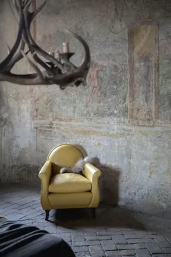 Outlet Poltrona con seduta fissa Lyra a prezzo scontato Poltrone