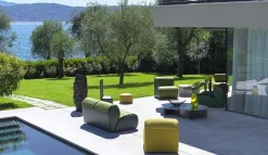 Flou Poltrona con seduta fissa Flora in Offerta Outlet- Poltrone