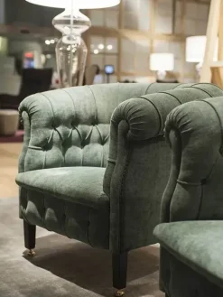 Poltrona Frau Poltrona con seduta fissa Fumoir a prezzo Outlet- Poltrone