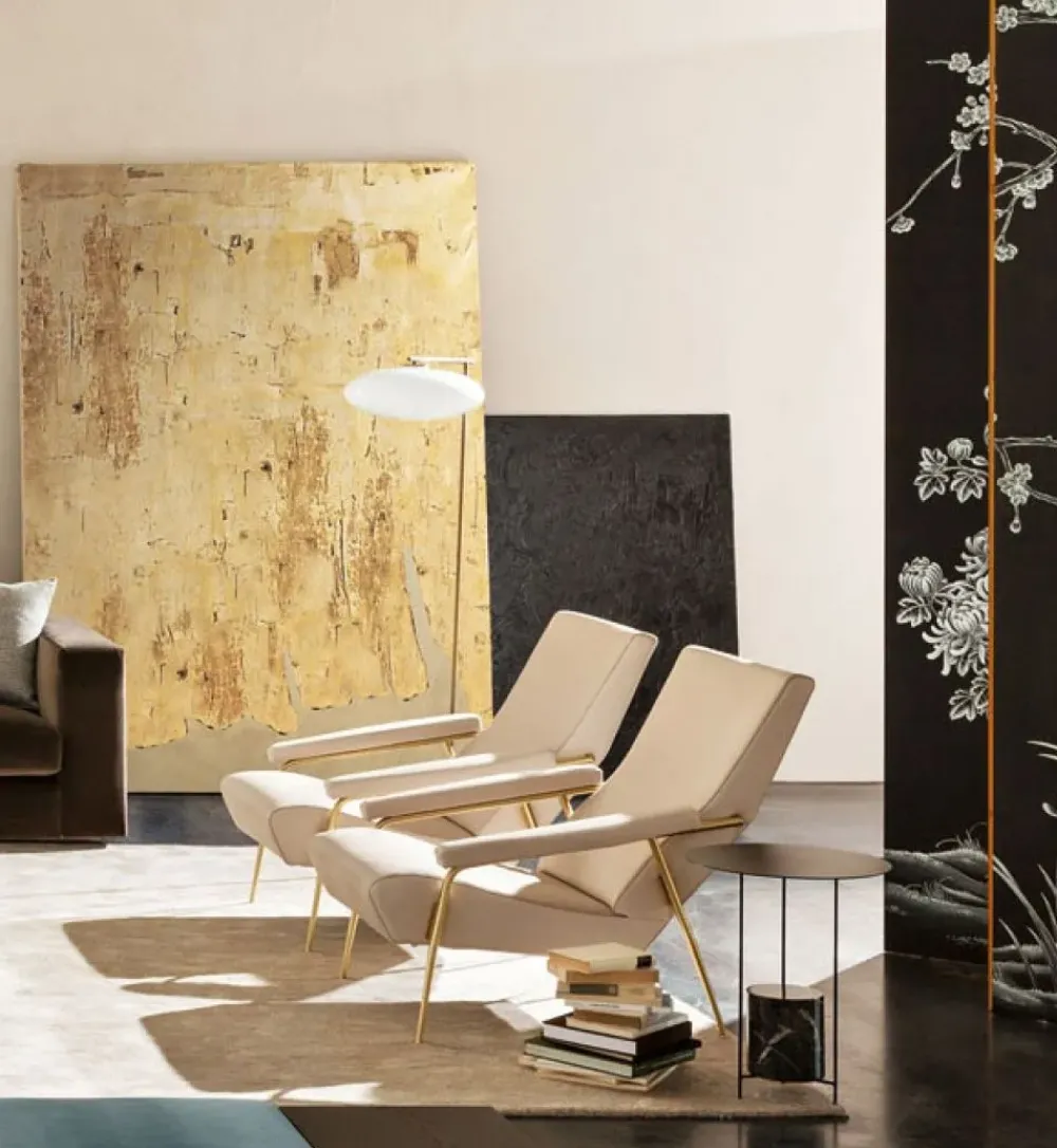 Molteni & C Poltrona con seduta fissa D.153.1 in Offerta Outlet- Poltrone