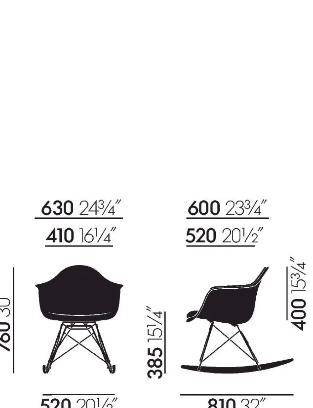 Molteni & C Poltrona con seduta fissa Poltrona eames in plastica rar vitra in Offerta Outlet- Poltrone