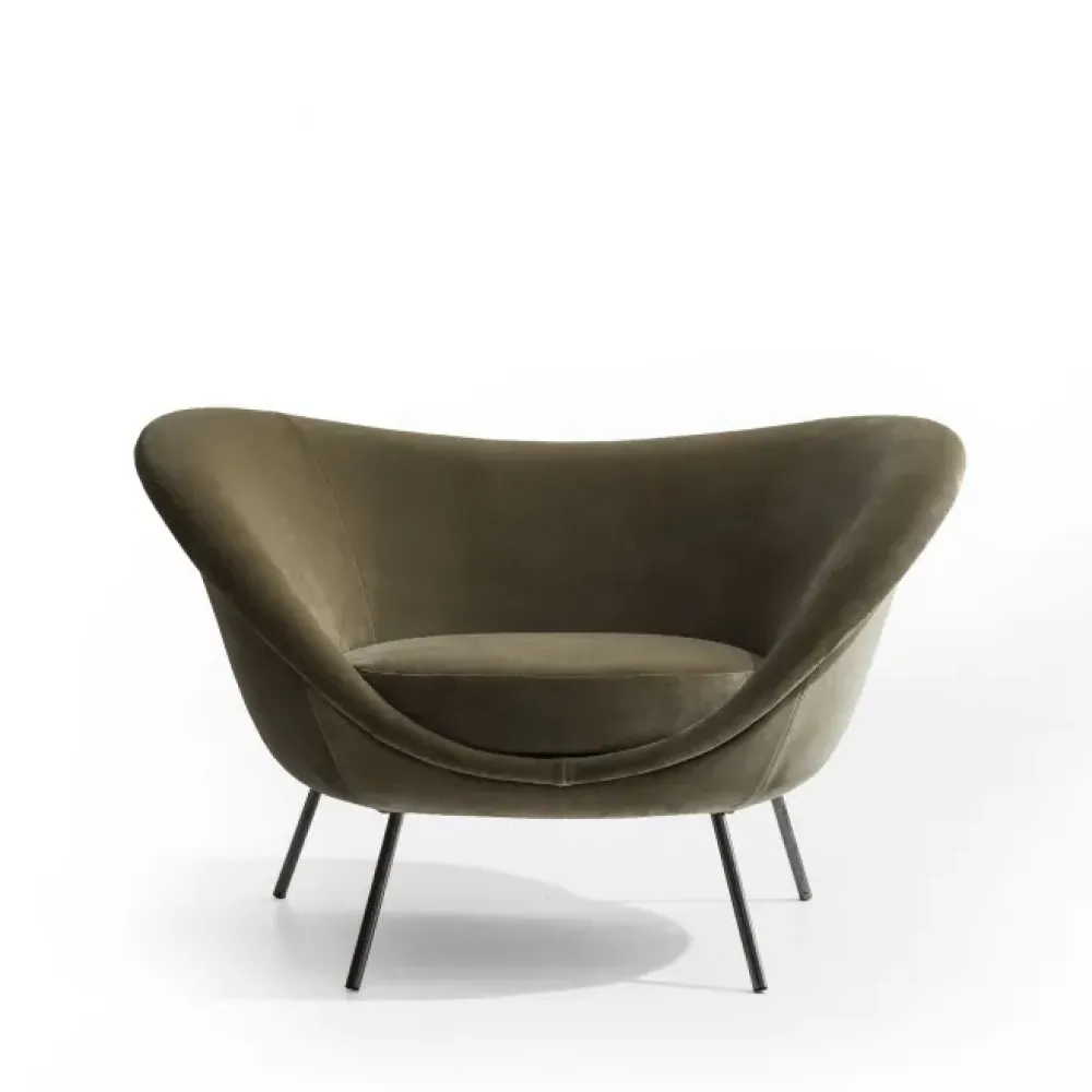 Molteni & C Poltrona con seduta fissa D.154.2 gio ponti in Offerta Outlet- Poltrone
