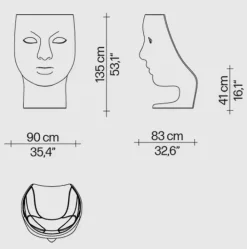 Driade Poltrona Nemo: seduta fissa, Italia, Outlet. Offerta!- Poltrone