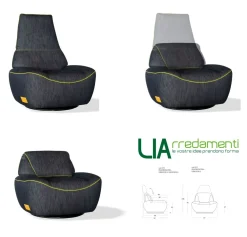 Discount Poltrona in Microfibra Smirk in Offerta Outlet Poltrone