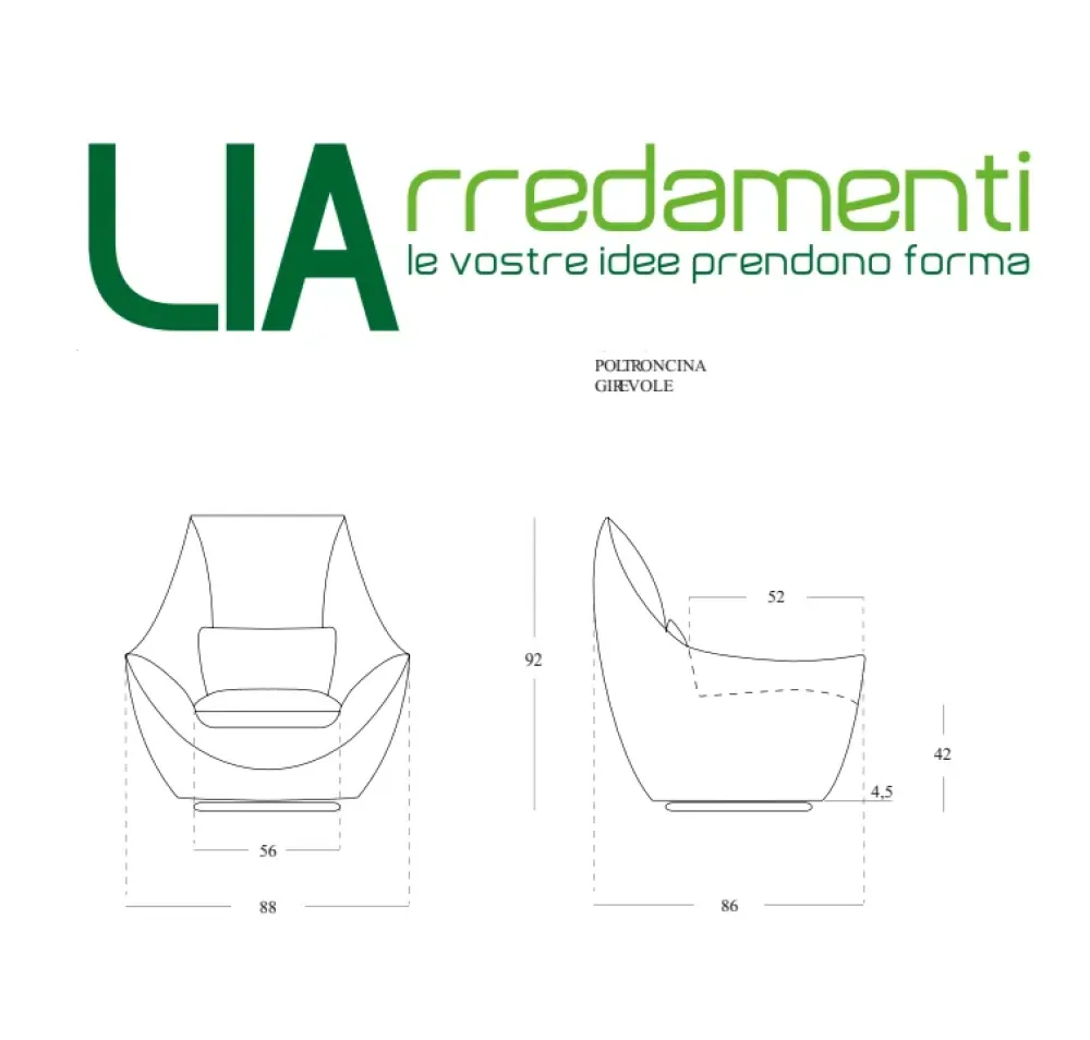 Poltrona in Microfibra Ula a prezzo scontato^Egoitaliano Discount