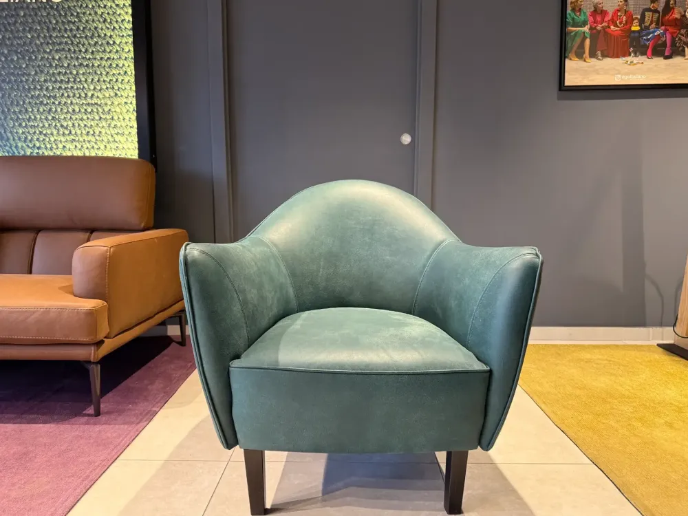 Egoitaliano Poltrona in Pelle Musetta in Offerta Outlet- Poltrone