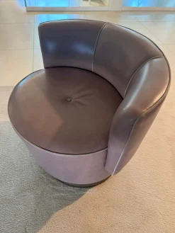 Sale Poltrona in Pelle Poltrona anais girevole a prezzo scontato Poltrone