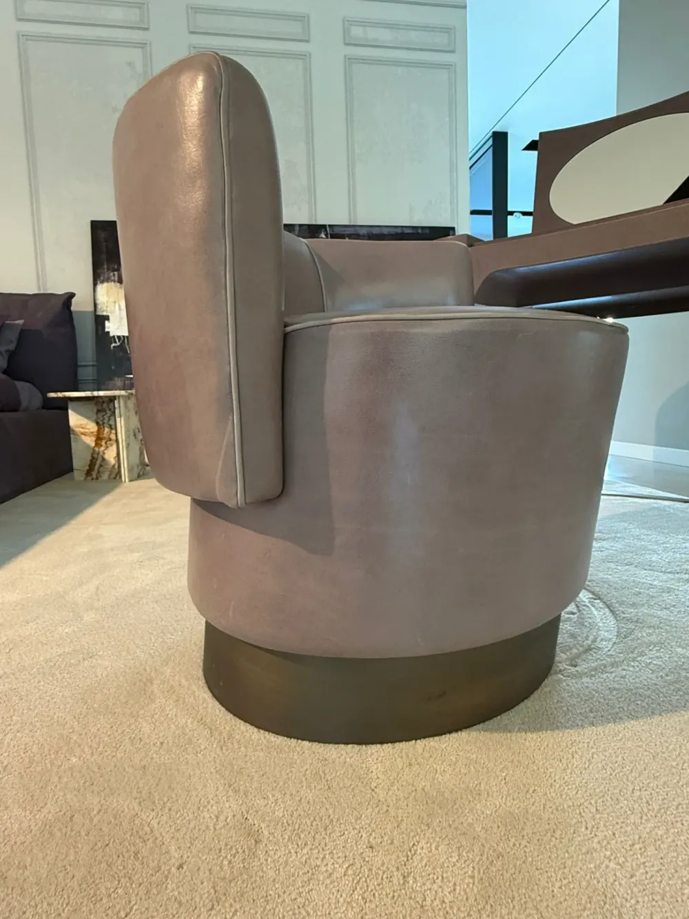 Sale Poltrona in Pelle Poltrona anais girevole a prezzo scontato Poltrone