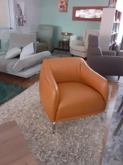 Artigianale Poltrona in Pelle Sidney a prezzo scontato- Poltrone