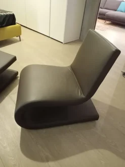 Poltrona in Pelle Snake in Offerta Outlet^Poliform