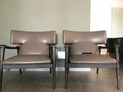 Fendi casa Poltrona in Pelle Trussardi casa a prezzo ribassato- Poltrone