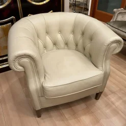 Poltrona in stile classico Capitonné in Offerta Outlet^Kermes