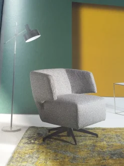 Artigianale Poltrona in stile design Grey in Offerta Outlet- Poltrone