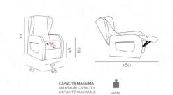 Outlet Poltrona in stile moderna Anna in Offerta Outlet Poltrone