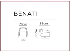 Poltrona in Tessuto Benati in Offerta Outlet^Franco Ferri Sale