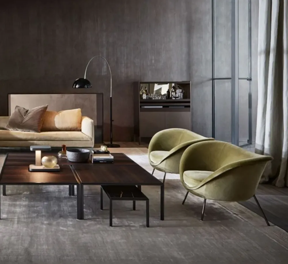 Molteni & C Poltrona in Tessuto D.154.2 in Offerta Outlet- Poltrone