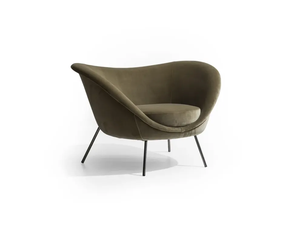 Molteni & C Poltrona in Tessuto D.154.2 in Offerta Outlet- Poltrone