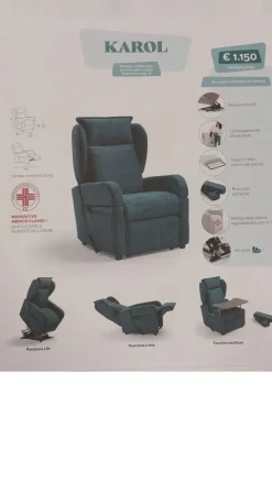 Poltrona in Tessuto Multipla a prezzo Outlet^Vitarelax Online