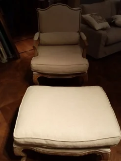 Poltrona in Tessuto Poltrona con pouf a prezzo scontato^Dialma Brown Outlet