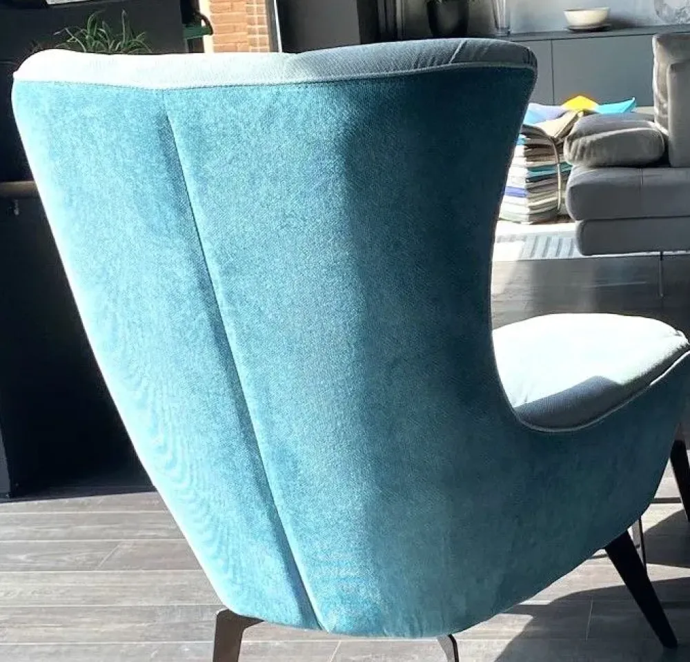 Outlet Poltrona Jacob poltrona e pouff in Tessuto SCONTATA Poltrone