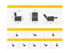 KSP Italia Poltrona K700-2 in Tessuto SCONTATA- Poltrone