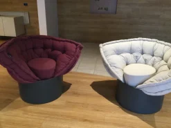 Lago Poltrona letto in Tessuto Huggy in Offerta Outlet- Poltrone Letto