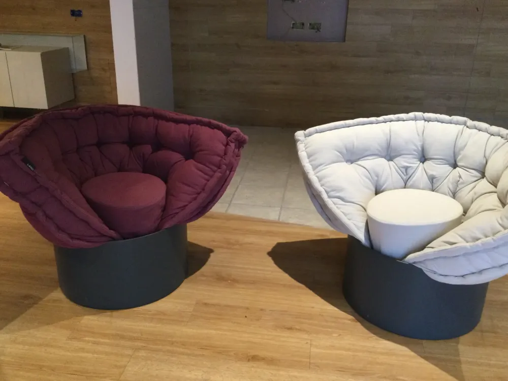 Lago Poltrona letto in Tessuto Huggy in Offerta Outlet- Poltrone Letto