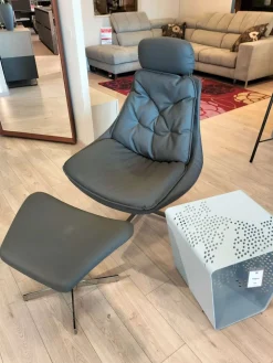 Bontempi Poltrona modello Daya completa o di pouff e poggiatesta ad un prezzo imperdibile- Poltrone