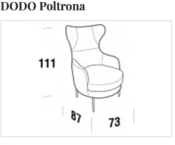 Collezione esclusiva Poltrona modello Dodo a prezzi outlet- Poltrone