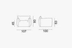 Online Poltrona modello Nuvola 05 in offerta Poltrone