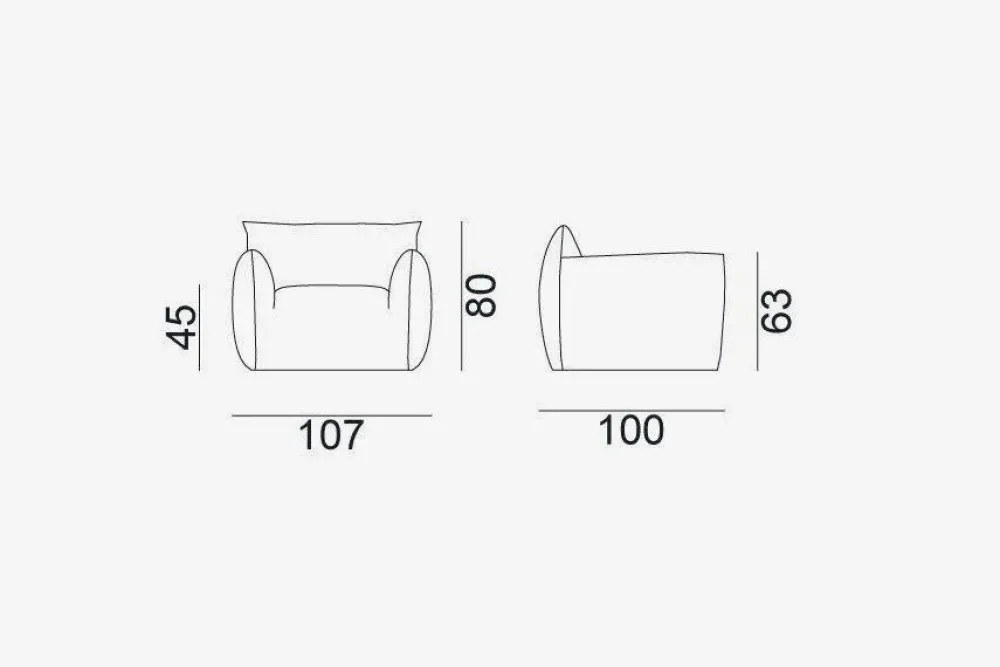 Online Poltrona modello Nuvola 05 in offerta Poltrone