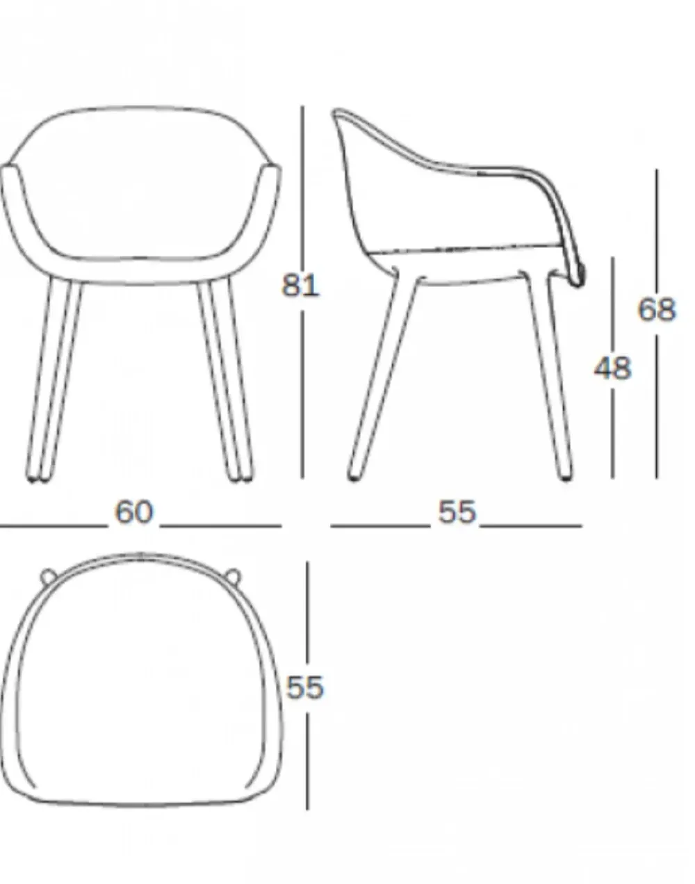 Poltrona modello Poltroncina cyborg lady azzurra ad un prezzo vantaggioso Poltrone