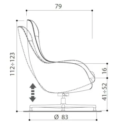 Hot Poltrona modello Truka lounge girevole oscillante ad un prezzo conveniente Poltrone