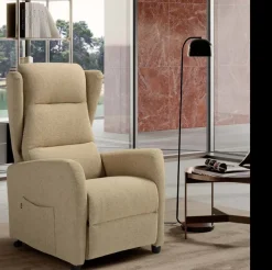Collezione esclusiva Poltrona relax Con movimento relax Velvet Mottes selection in Offerta Outlet- Poltrone Relax