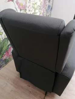 Outlet Poltrona relax in Ecopelle Arabella scontata Poltrone Relax