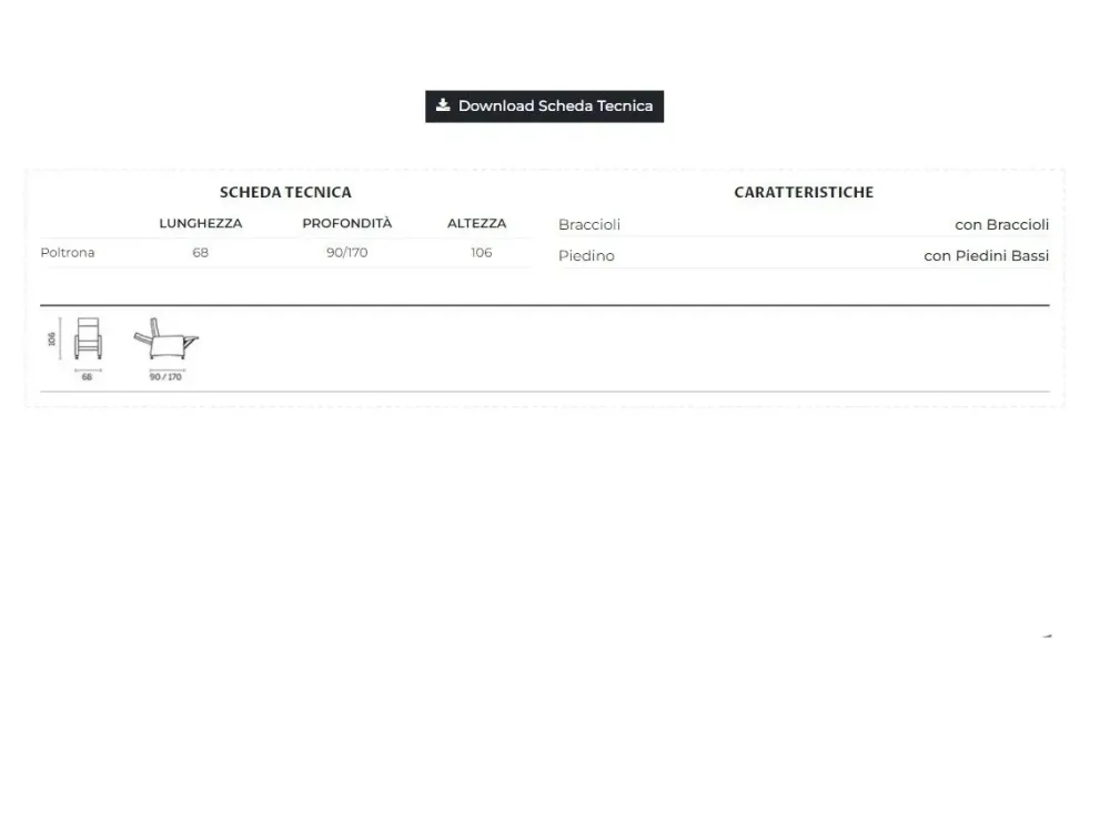 Hot Poltrona relax in Microfibra Helena scontata Poltrone Relax