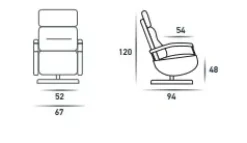 Spazio Relax Poltrona relax in Tessuto a prezzo scontato- Poltrone Relax