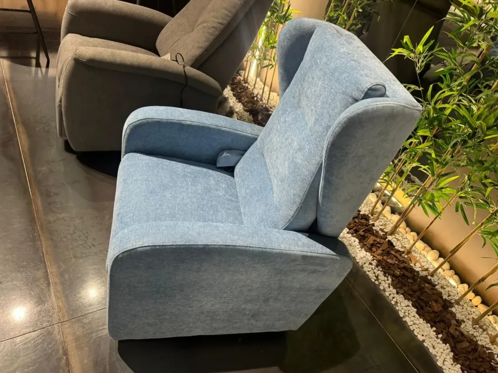 Discount Poltrona relax in Tessuto Valentina scontata Poltrone Relax