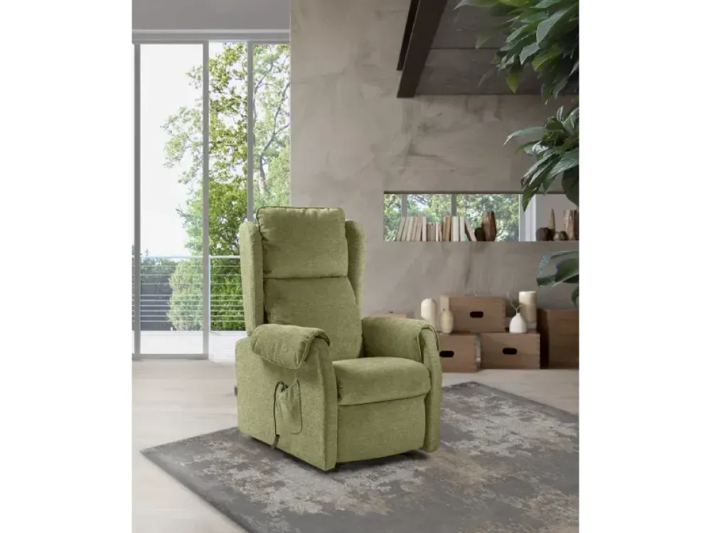 New Poltrona relax in Tessuto Frida in offerta Poltrone Relax